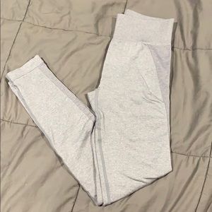 Gymshark flex high waisted leggings in blue/grey